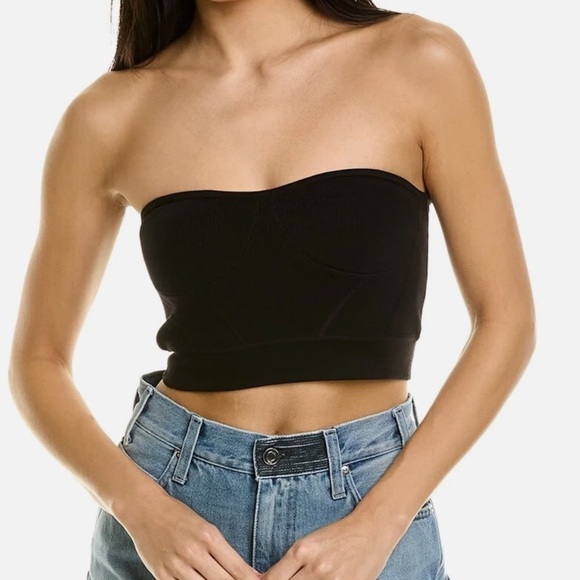 RTA Skin Nour Knit Black Crop Sleeveless Corset sz 4 - Picture 1 of 11